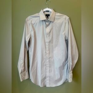 J.Crew Ludlow cotton dress shirt in gray tiny tile Men’s 15/33 Classic fit